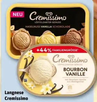 REWE Center Langnese Cremissimo Haselnuss Vanille Schokolade Angebot