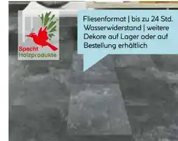Hellweg Specht Holzprodukte Laminatboden „Deluxe Fliese AQUA Angebot