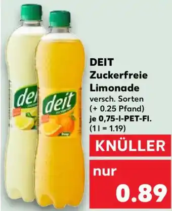 Kaufland DEIT Zuckerfreie Limonade Angebot