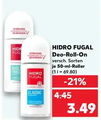 Kaufland HIDRO FUGAL Deo-Roll-On Angebot