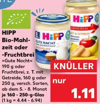 Kaufland HIPP Bio-Mahlzeit oder -Fruchtbrei Angebot