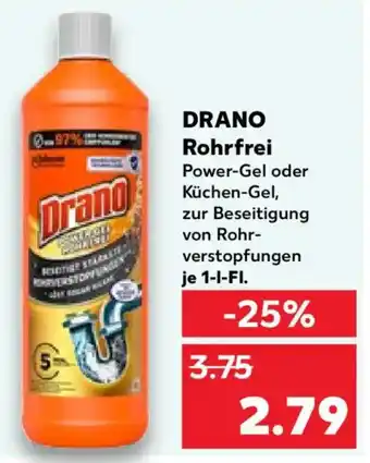 Kaufland DRANO Rohrfrei Angebot