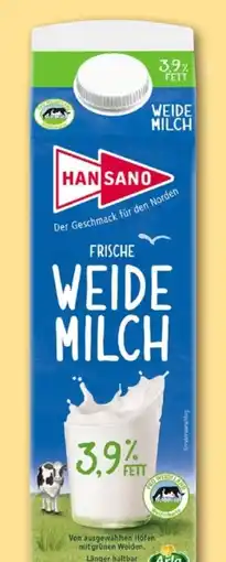 REWE Center Hansano Weidemilch Angebot