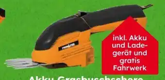 Globus Baumarkt Primaster Akku Grasbuschschere PMGBS 7222 Angebot