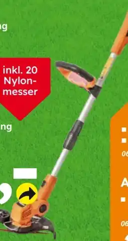 Globus Baumarkt Primaster Akku Rasentrimmer PMAT 2025-1 Angebot