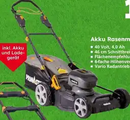 Globus Baumarkt Primaster Akku Rasenmäher PMARM 4046VS Angebot