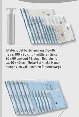 Lidl Livarno Home Vakuum-Aufbewahrungsbeutel Angebot