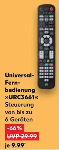 Kaufland Universal Fernbedienung URC3661 Angebot