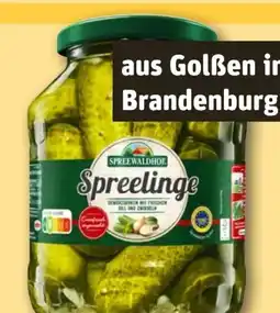 REWE Spreewaldhof Spreelinge Unser Gurkentopf Angebot