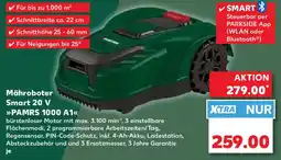 Kaufland PARKSIDE Mähroboter Smart 20 V PAMRS 1000 A1 Angebot