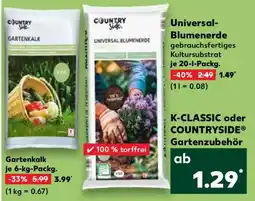 Kaufland K-CLASSIC oder COUNTRYSIDE Universal- Blumenerde Angebot