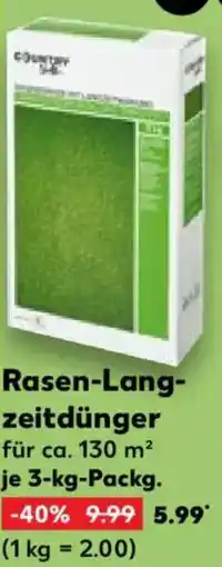 Kaufland COUNTRY Side Rasen-Langzeitdünger Angebot