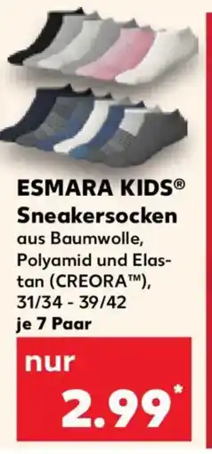 Kaufland ESMARA KIDS Sneakersocken Angebot