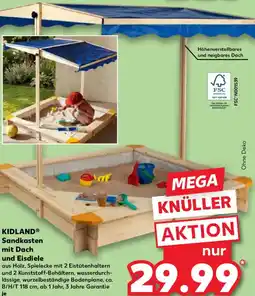 Kaufland KIDLAND Sandkasten mit Dach und Eisdiele Angebot