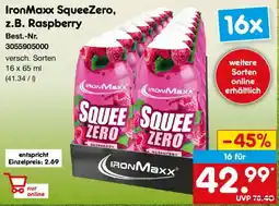 Netto Marken-Discount IronMaxx SqueeZero, z.B. Raspberry Angebot
