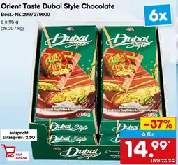 Netto Marken-Discount Orient Taste Dubai Style Chocolate Angebot
