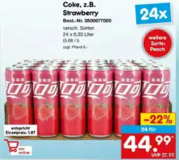 Netto Marken-Discount Coke, z.B. Strawberry Angebot