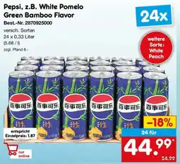 Netto Marken-Discount Pepsi, z.B. White Pomelo Green Bamboo Flavor Angebot