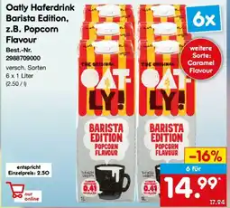 Netto Marken-Discount Oatly Haferdrink Barista Edition, z.B. Popcorn Flavour Angebot