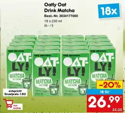 Netto Marken-Discount Oatly Oat Drink Matcha Angebot