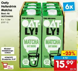 Netto Marken-Discount Oatly Haferdrink Matcha Angebot