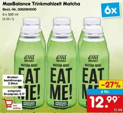 Netto Marken-Discount MaxBalance Trinkmahlzeit Matcha Angebot