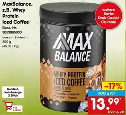 Netto Marken-Discount MaxBalance, z.B. Whey Protein Iced Coffee Angebot