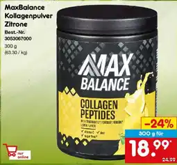 Netto Marken-Discount MaxBalance Kollagenpulver Zitrone Angebot