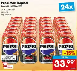 Netto Marken-Discount Pepsi Max Tropical Angebot