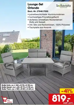 Netto Marken-Discount bellavista Lounge-Set Orlando Angebot