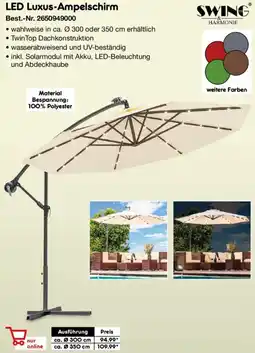 Netto Marken-Discount SWING HARMONIE LED Luxus-Ampelschirm Angebot