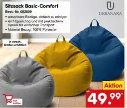 Netto Marken-Discount URBANARA Sitzsack Basic-Comfort Angebot