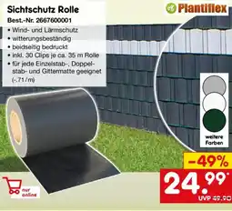 Netto Marken-Discount Plantiflex Sichtschutz Rolle Angebot