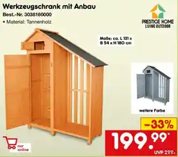 Netto Marken-Discount PRESTIGE HOME LIVING OUTDOOR Werkzeugschrank mit Anbau Angebot