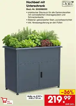 Netto Marken-Discount Hochbeet mit Unterschrank Angebot