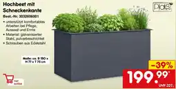 Netto Marken-Discount Plats Hochbeet mit Schneckenkante Angebot