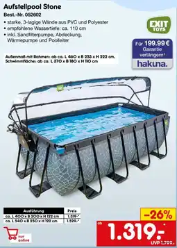 Netto Marken-Discount Aufstellpool Stone Angebot