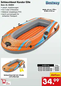 Netto Marken-Discount Bestway Schlauchboot Kondor Elite Angebot