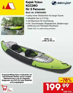 Netto Marken-Discount sevylor Kajak Yukon KCC380 für 2 Personen Angebot