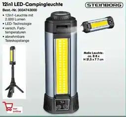 Netto Marken-Discount STEINBORG 12in1 LED-Campingleuchte Angebot
