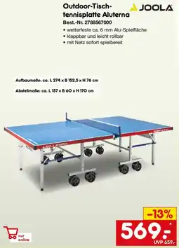 Netto Marken-Discount JOOLA Outdoor-Tischtennisplatte Aluterna Angebot