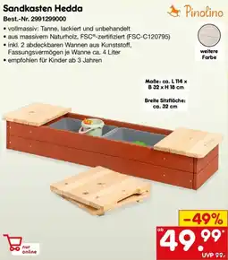 Netto Marken-Discount Pinolino Sandkasten Hedda Angebot