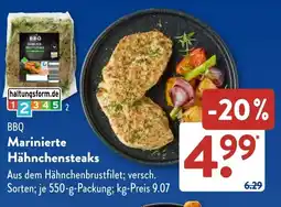 Aldi Süd BBQ Marinierte Hähnchensteaks Angebot