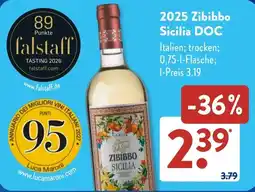 Aldi Süd 2025 Zibibbo Sicilia DOC Angebot