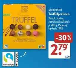 Aldi Süd MOSER ROTH Trüffelpralinen Angebot