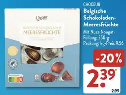 Aldi Süd CHOCEUR Belgische Schokoladen- Meeresfrüchte Angebot