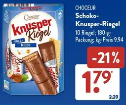 Aldi Süd CHOCEUR Schoko- Knusper-Riegel Angebot