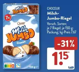 Aldi Süd CHOCEUR Milch- Jumbo-Riegel Angebot