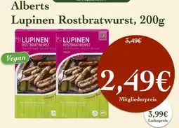 LPG Biomarkt Alberts Lupinen Rostbratwurst Angebot