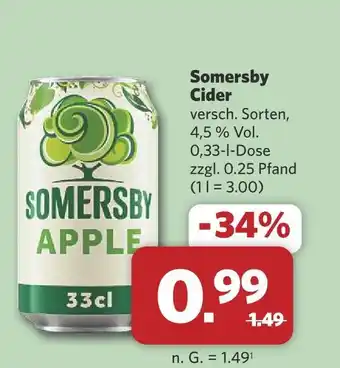 Combi Somersby cider Angebot